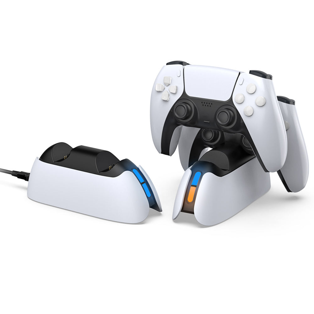 DOBE TP5-05103 Dual Controller Charger for Sony PlayStation 5 Type C Charging Dock Station with LED Indicator for PS5 Joystick DOBE TP5-05103 Dual Controller Charger for Sony PlayStation 5 Type C Charging Dock Station with LED Indicator for PS5 Joystick